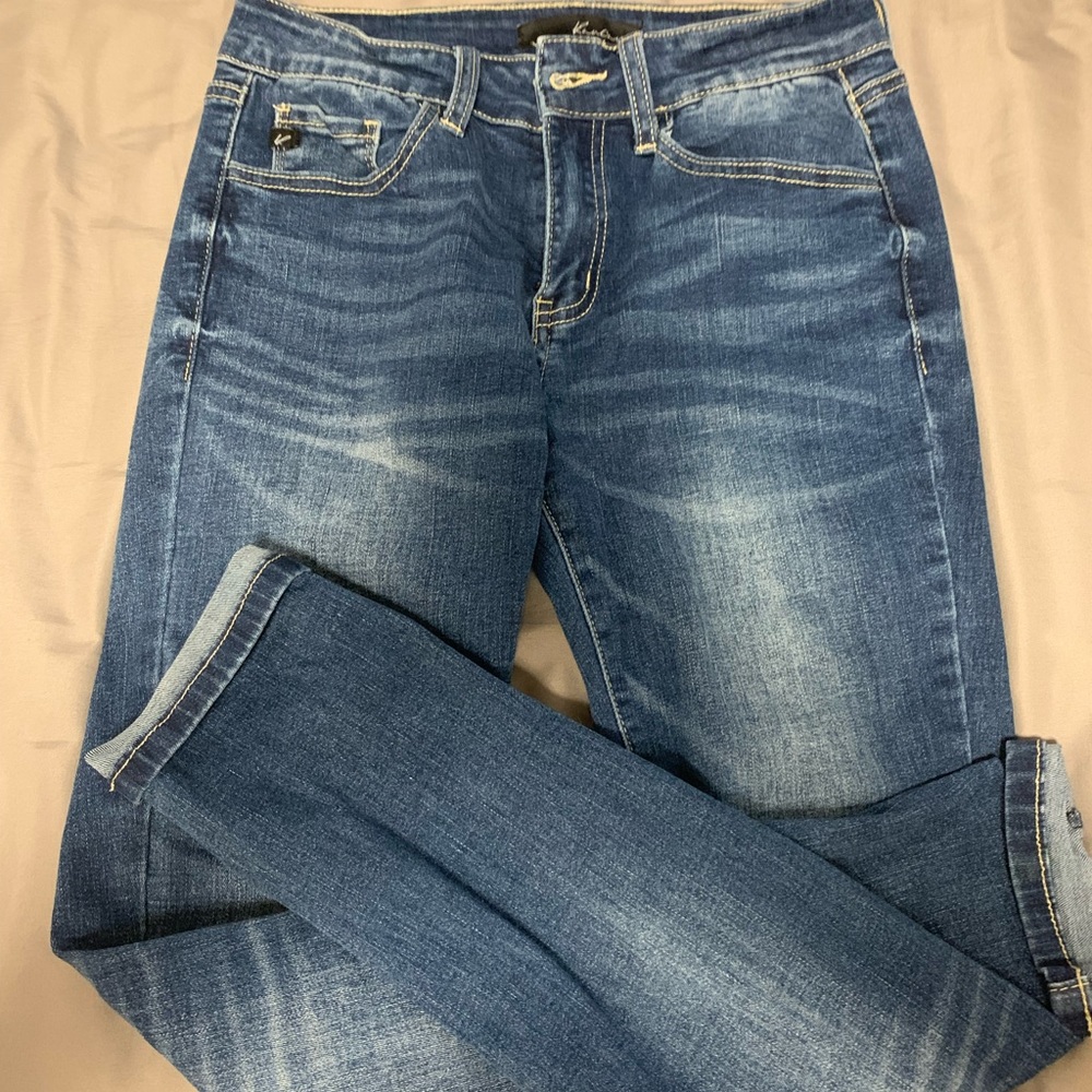 kancan medium wash skinny jeans